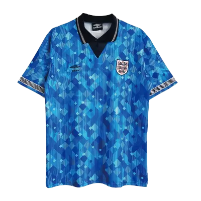 England Jersey Custom Away Soccer Jersey 1990 - soccerdiveshop