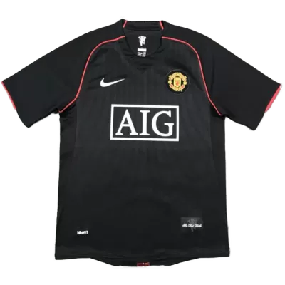 Manchester United Jersey Custom Away Soccer Jersey 2007/08 - soccerdiveshop