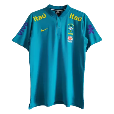 Brazil Soccer Polo Shirt 2021 - soccerdiveshop