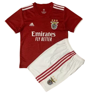 Kid's Benfica Jersey Custom Home Soccer Soccer Kits 2021/22 - soccerdiveshop