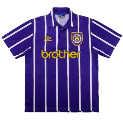 Manchester City Jersey Away Soccer Jersey 1993 - soccerdiveshop