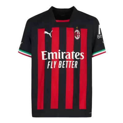 AC Milan Jersey Custom Home Soccer Jersey 2022/23 - soccerdiveshop