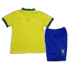 Kid's Brazil Jersey Custom Home Soccer Soccer Kits 2022 - soccerdiveshop