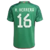 H.HERRERA #16 Mexico Home Soccer Jersey Custom World Cup Jersey 2022 - soccerdiveshop