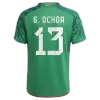 G.OCHOA #13 Mexico Home Soccer Jersey Custom World Cup Jersey 2022 - soccerdiveshop