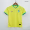 Kid's Brazil Jersey Custom Home Soccer Soccer Kits 2022 - soccerdiveshop