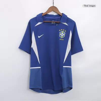 Brazil Jersey Custom Away Soccer Jersey 2002 - soccerdiveshop