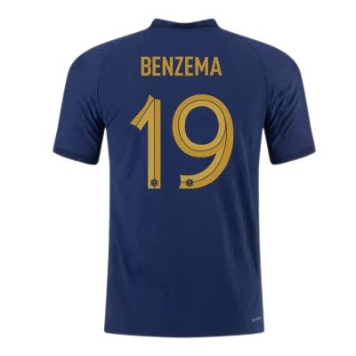 France Jersey BENZEMA #19 Custom Home Soccer Jersey 2022 - soccerdiveshop