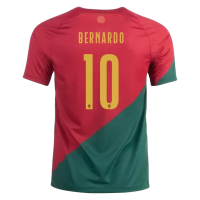 Portugal Jersey Custom BERNARDO #10 Soccer Jersey Home 2022 - soccerdiveshop