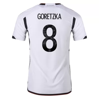 Germany Jersey GORETZKA #8 Custom Home Soccer Jersey 2022 - soccerdiveshop