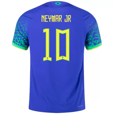 Brazil Jersey NEYMAR JR #10 Custom Away Soccer Jersey 2022 - soccerdiveshop