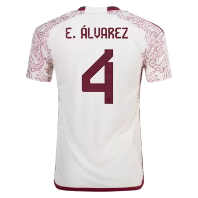 Mexico Jersey E.ÁLVAREZ #4 Custom Away Soccer Jersey 2022 - soccerdiveshop