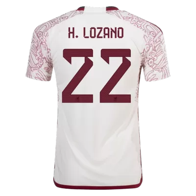 Mexico Jersey H.LOZANO #22 Custom Away Soccer Jersey 2022 - soccerdiveshop