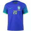 Brazil Jersey VINI JR #20 Custom Away Soccer Jersey 2022 - soccerdiveshop