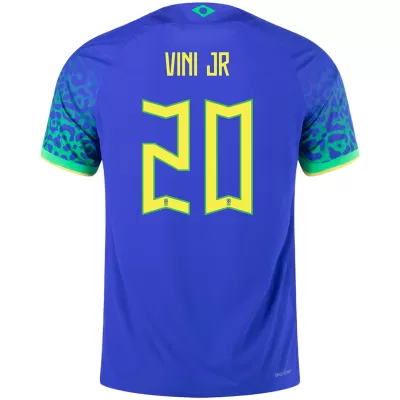 Brazil Jersey VINI JR #20 Custom Away Soccer Jersey 2022 - soccerdiveshop