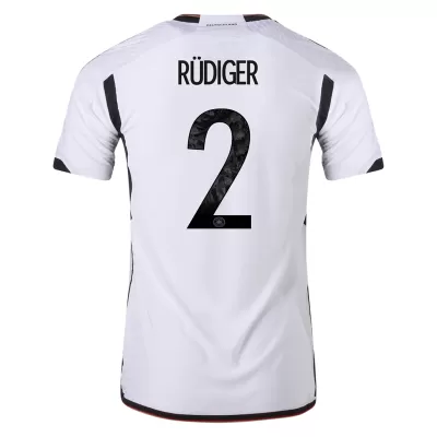 Germany Jersey RÜDIGER #2 Custom Home Soccer Jersey 2022 - soccerdiveshop