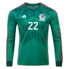 Mexico Home Soccer Jersey Custom H.LOZANO #22 World Cup Jersey 2022 - soccerdiveshop