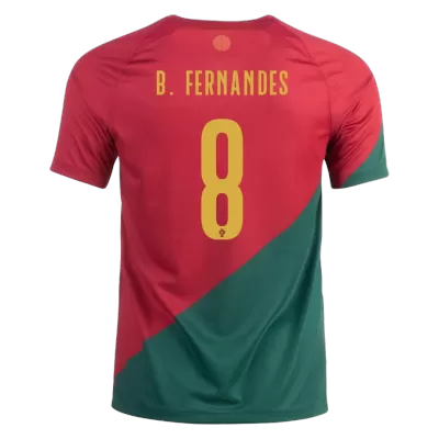 Portugal Jersey Custom B.FERNANDES #8 Soccer Jersey Home 2022 - soccerdiveshop