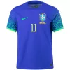 Brazil Jersey P.Coutinho #11 Custom Away Soccer Jersey 2022 - soccerdiveshop