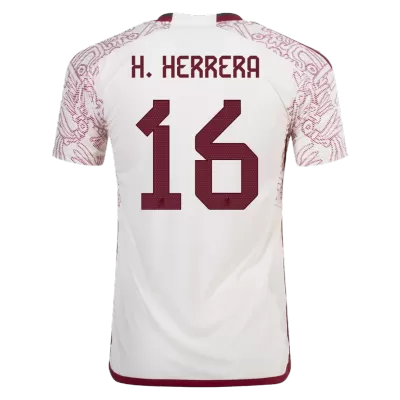 Mexico Jersey H.HERRERA #16 Custom Away Soccer Jersey 2022 - soccerdiveshop