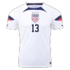 USA Jersey Custom MORGAN #13 Soccer Jersey Home 2022 - soccerdiveshop