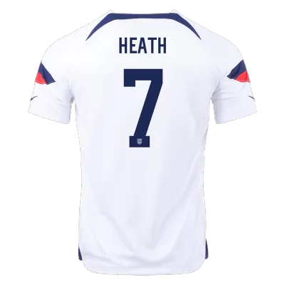 USA Jersey Custom HEATH #7 Soccer Jersey Home 2022 - soccerdiveshop