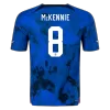 USA Jersey McKENNIE #8 Custom Away Soccer Jersey 2022 - soccerdiveshop