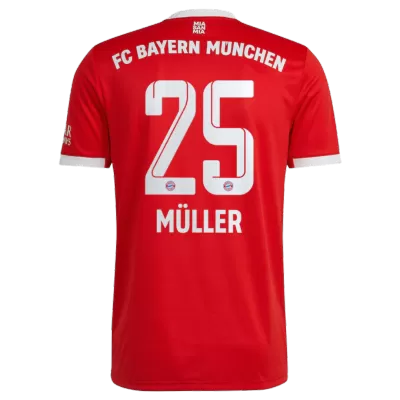 Bayern Munich Jersey Custom MÜLLER #25 Soccer Jersey Home 2022/23 - soccerdiveshop