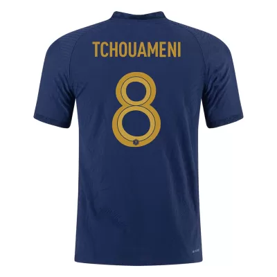 France Jersey TCHOUAMENI #8 Custom Home Soccer Jersey 2022 - soccerdiveshop