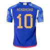 Japan Jersey Custom MINAMINO #10 Soccer Jersey Home 2022 - soccerdiveshop