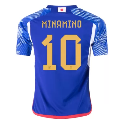 Japan Jersey Custom MINAMINO #10 Soccer Jersey Home 2022 - soccerdiveshop