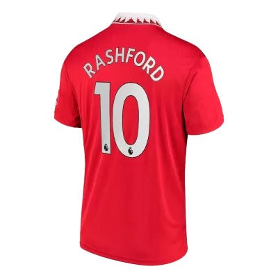 Manchester United Jersey Custom RASHFORD #10 Soccer Jersey Home 2022/23 - soccerdiveshop