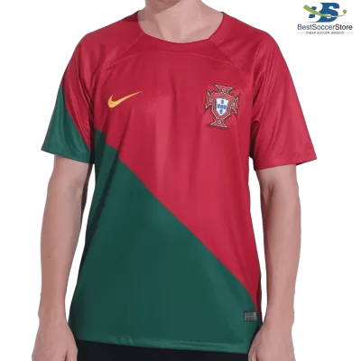 Portugal Jersey Custom Home Soccer Jersey 2022 - soccerdiveshop