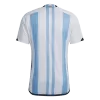 Argentina Soccer Jersey Three Stars Jersey Champion Edition Home Custom World Cup Jersey 2022 - soccerdiveshop