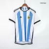 SignMESSI #10 Argentina Soccer Jersey Three Stars Jersey Champion Edition Home Custom World Cup Jersey 2022 - soccerdiveshop