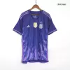 Argentina Soccer Jersey Three Stars Jersey Champion Edition Away Player Version Custom World Cup Jersey 2022 - soccerdiveshop