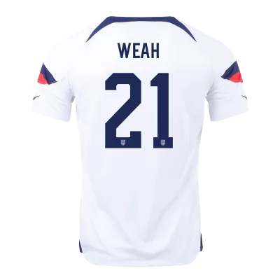 USA Jersey Custom WEAH #21 Soccer Jersey Home 2022 - soccerdiveshop