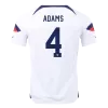 USA Jersey Custom ADAMS #4 Soccer Jersey Home 2022 - soccerdiveshop