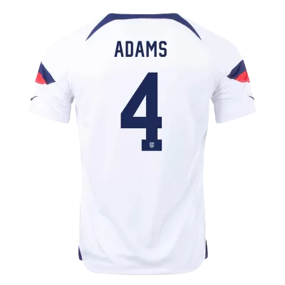 USA Jersey Custom ADAMS #4 Soccer Jersey Home 2022 - soccerdiveshop