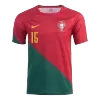 Portugal Jersey Custom R. LEÃO #15 Soccer Jersey Home 2022 - soccerdiveshop