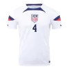 USA Jersey Custom ADAMS #4 Soccer Jersey Home 2022 - soccerdiveshop