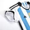 Kid's Argentina Jersey Custom Home Soccer Soccer Kits 2022 - soccerdiveshop