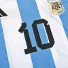 MESSI #10 Argentina Soccer Jersey Three Stars Jersey Champion Edition Home Custom World Cup Jersey 2022 - soccerdiveshop