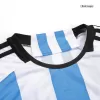 MESSI #10 Argentina Soccer Jersey Three Stars Jersey Champion Edition Home Custom World Cup Jersey 2022 - soccerdiveshop