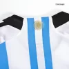 Kid's Argentina Jersey Custom Home Soccer Soccer Kits 2022 - soccerdiveshop