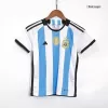 Kid's Argentina Jersey Custom Home Soccer Soccer Kits 2022 - soccerdiveshop