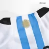 MESSI #10 Argentina Soccer Jersey Three Stars Jersey Champion Edition Home Custom World Cup Jersey 2022 - soccerdiveshop