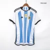 Argentina Soccer Jersey Three Stars Jersey Champion Edition Home Custom World Cup Jersey 2022 - soccerdiveshop