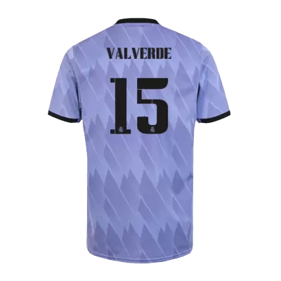 Real Madrid Jersey Custom VALVERDE #15 Soccer Jersey Away 2022/23 - soccerdiveshop