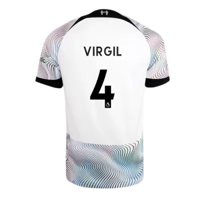 Liverpool Jersey VIRGIL #4 Custom Away Soccer Jersey 2022/23 - soccerdiveshop